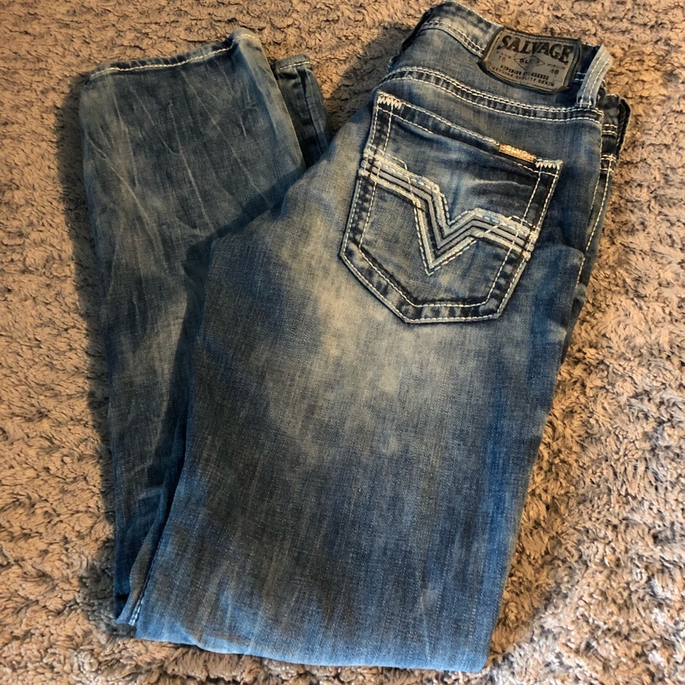 Salvage slim straight men’s jean